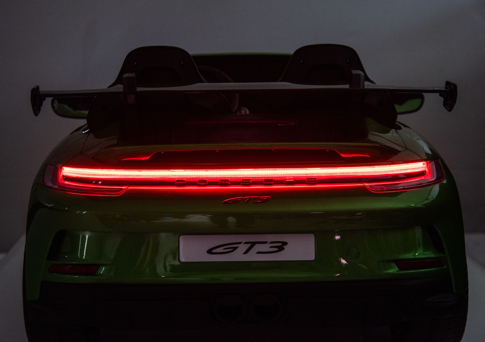 Vaikiškas elektromobilis porsche gt3 dk-p911, žalias