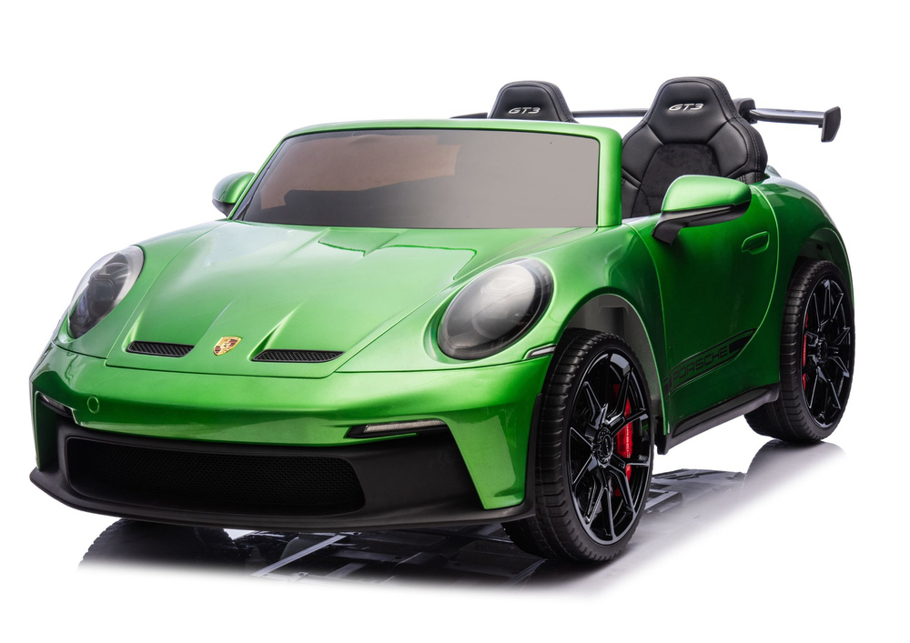 Vaikiškas elektromobilis porsche gt3 dk-p911, žalias