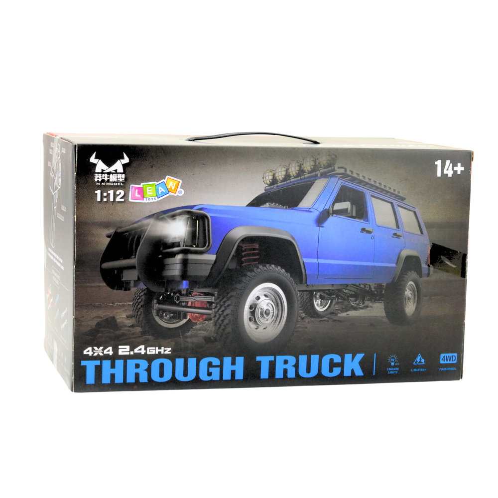 Nuotolinio valdymo visureigis automobilis mn78 4x4 sidabrinis 1:12