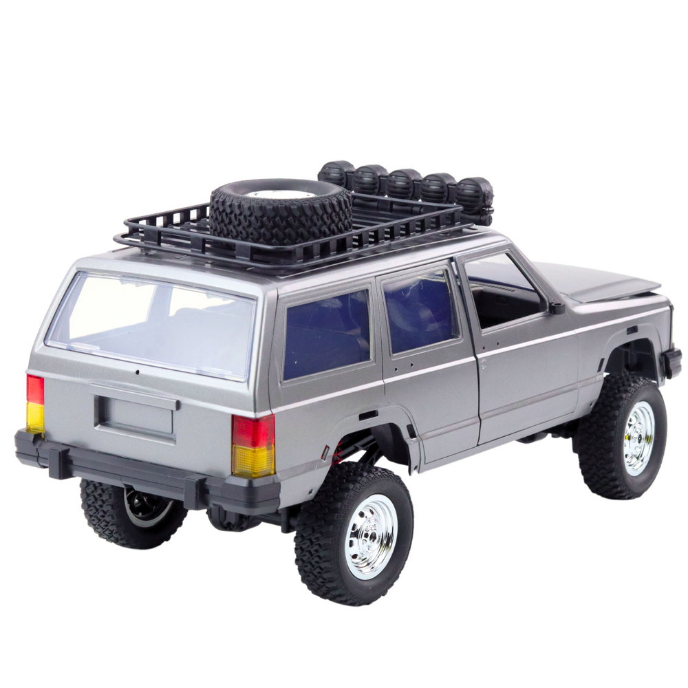 Nuotolinio valdymo visureigis automobilis mn78 4x4 sidabrinis 1:12