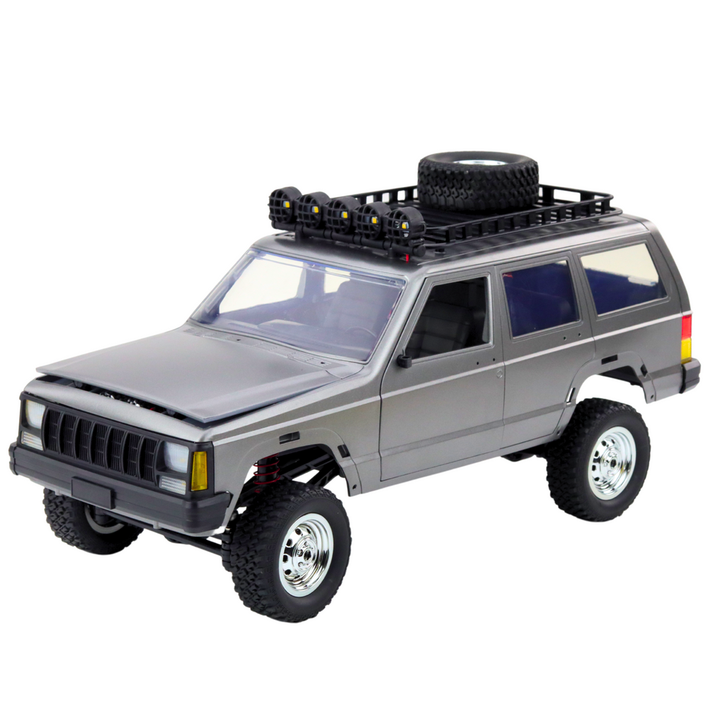 Nuotolinio valdymo visureigis automobilis mn78 4x4 sidabrinis 1:12