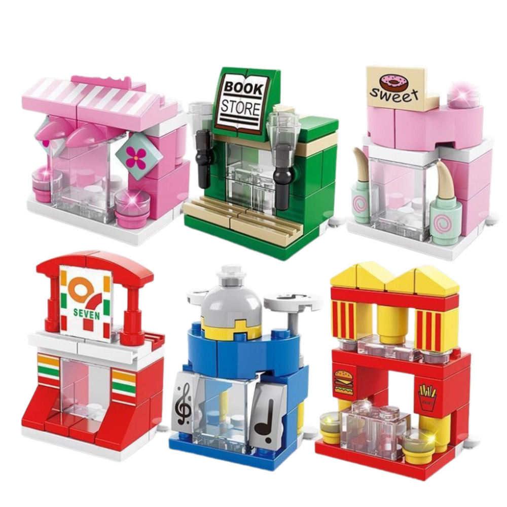 Konstruktorius mini street 6-in-1, 137 dalių 1