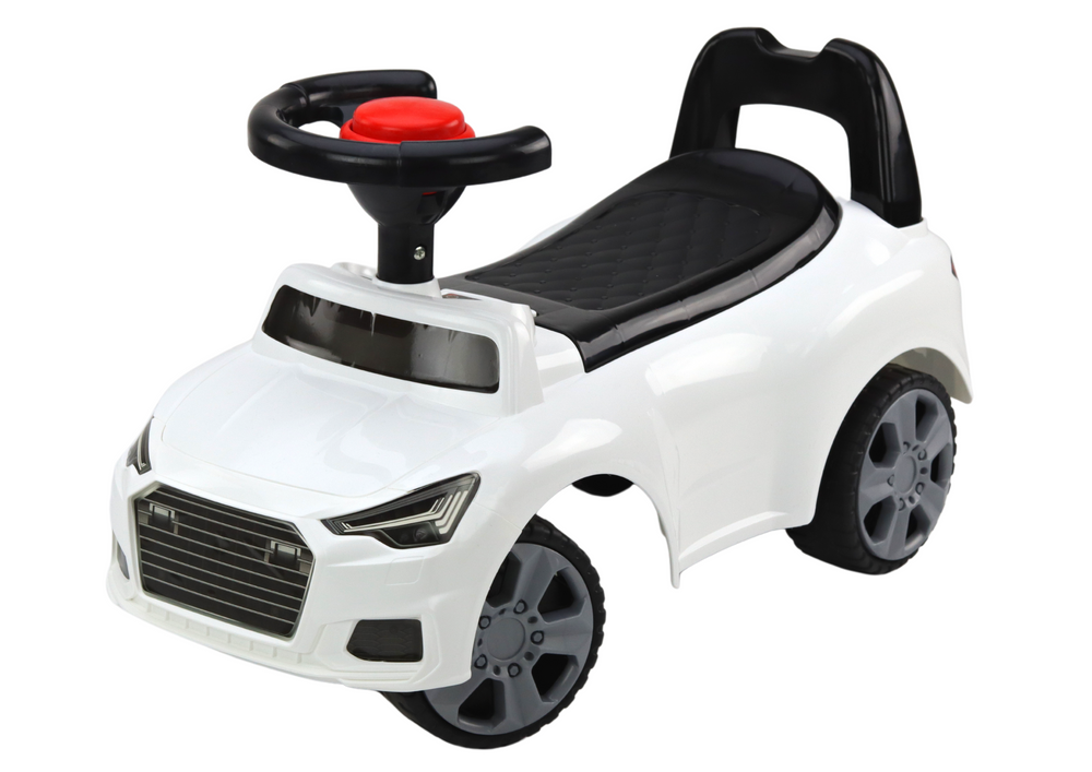 Paspiriamas automobilis qx-3396 lean toys, baltas