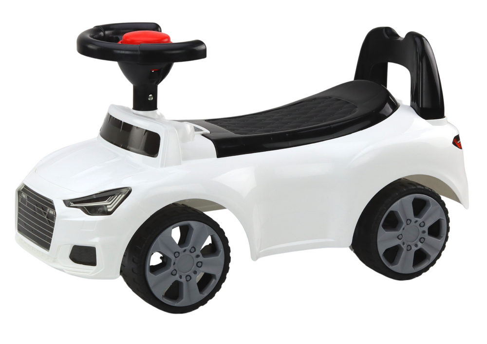 Paspiriamas automobilis qx-3396 lean toys, baltas