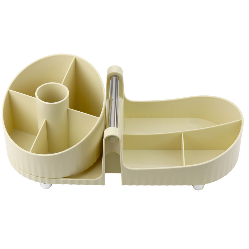 Kosmetikos ir biuro reikmenų sukamas organizatorius su rankena, 36x16x16 cm