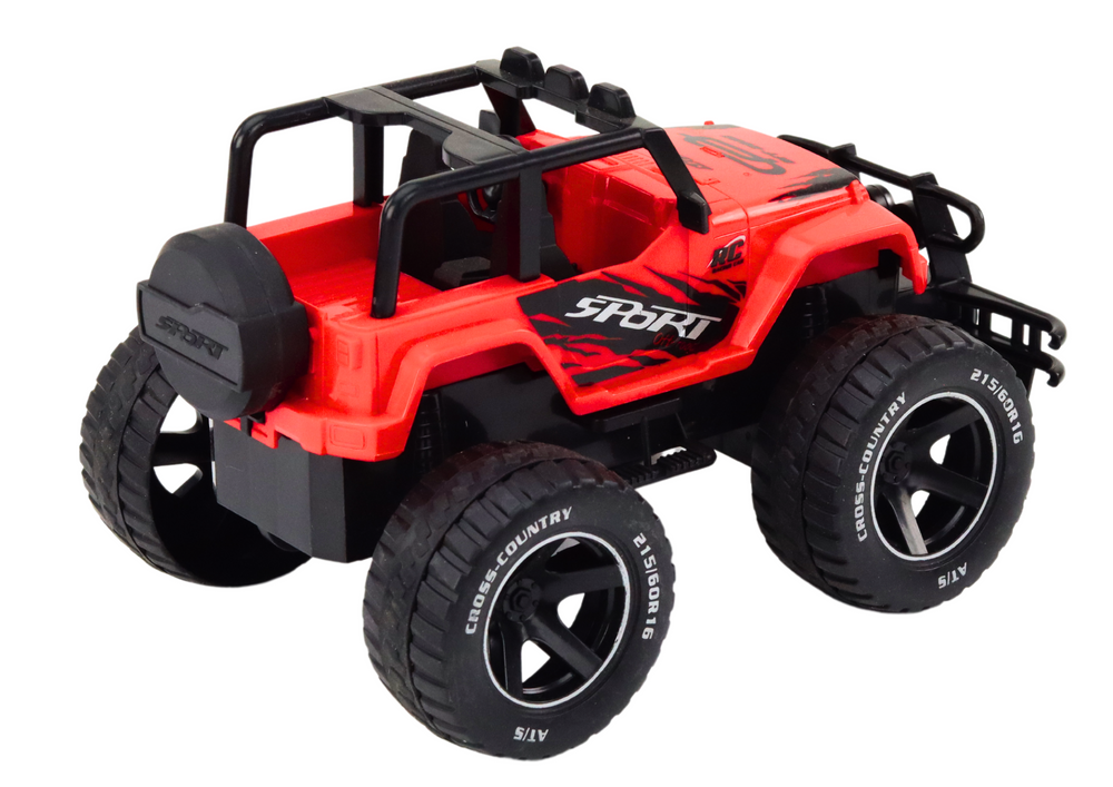 Nuotoliniu būdu valdomas visureigis rc automobilis 1:18, raudonas