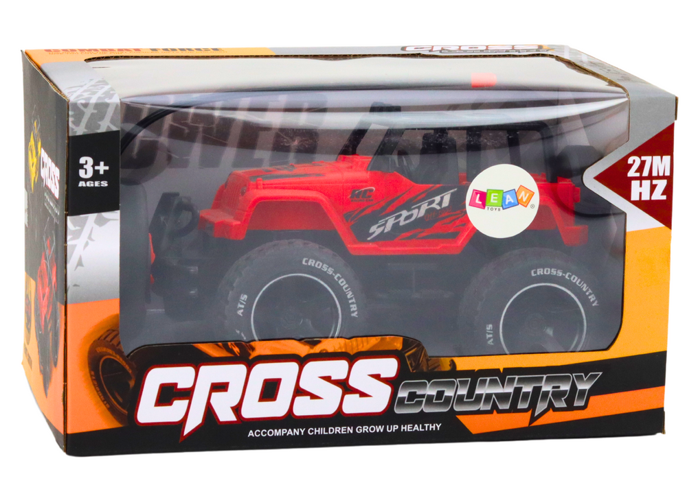 Nuotoliniu būdu valdomas visureigis rc automobilis 1:18, raudonas