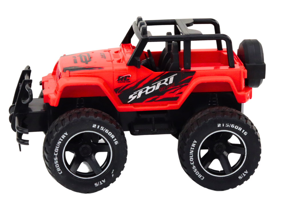 Nuotoliniu būdu valdomas visureigis rc automobilis 1:18, raudonas