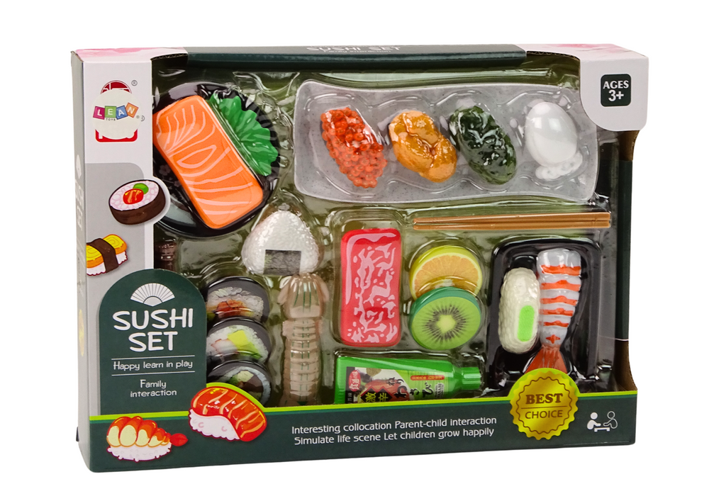 Vaikiškas sushi rinkinys su priedais, 22 dalys