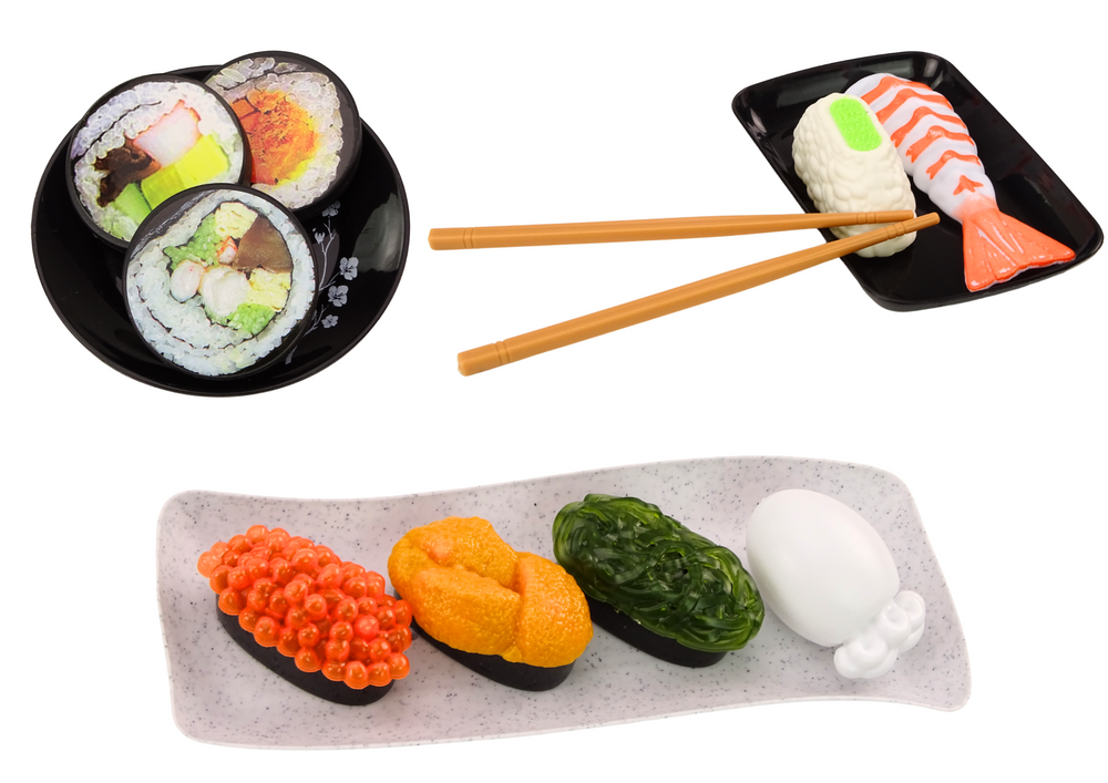Vaikiškas sushi rinkinys su priedais, 22 dalys