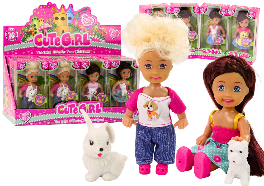 Lėlė su gyvūnėliu little animal doll