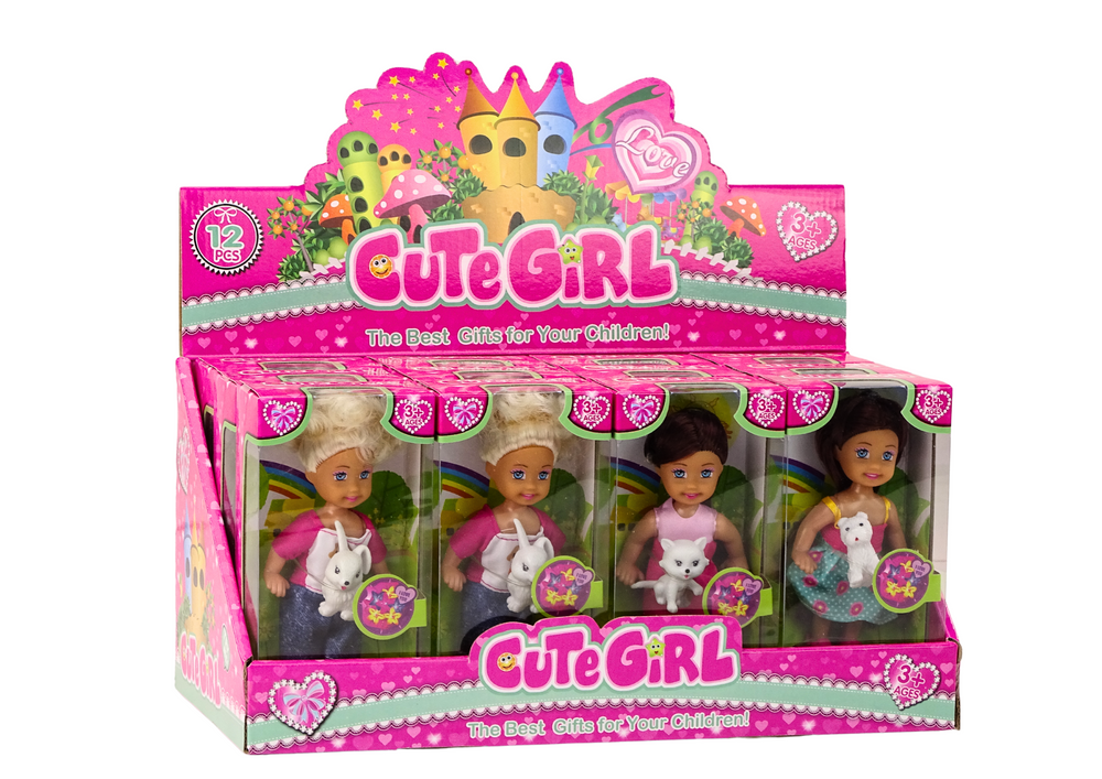 Lėlė su gyvūnėliu little animal doll