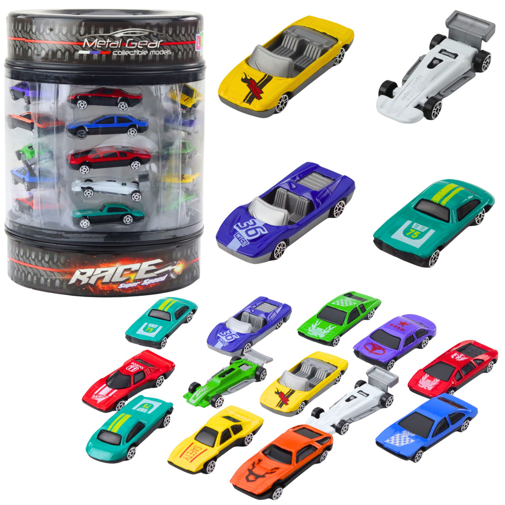 Klasikinių sportinių automobilių 1:64 mastelio rinkinys, 25 vnt.