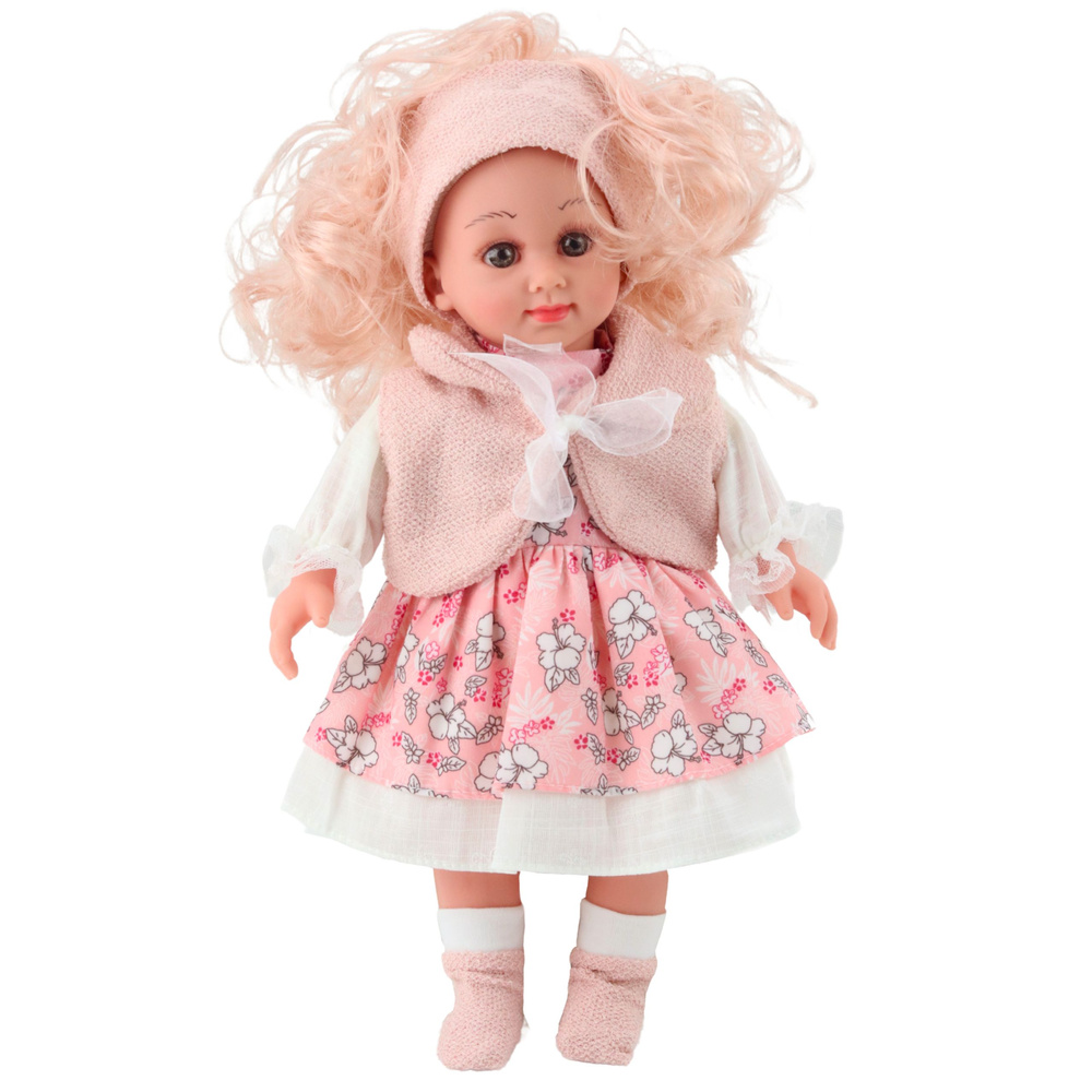 Lėlė sweet angel 36 cm su rožine suknele 1