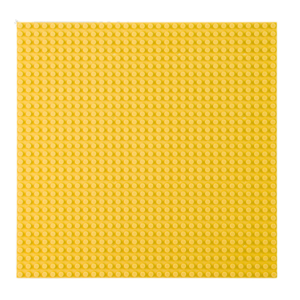 Konstruktoriaus pagrindas- plokštė 40x40 cm geltona