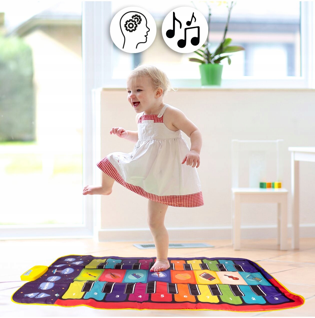 Edukacinis muzikinis kilimėlis Lean Toys
