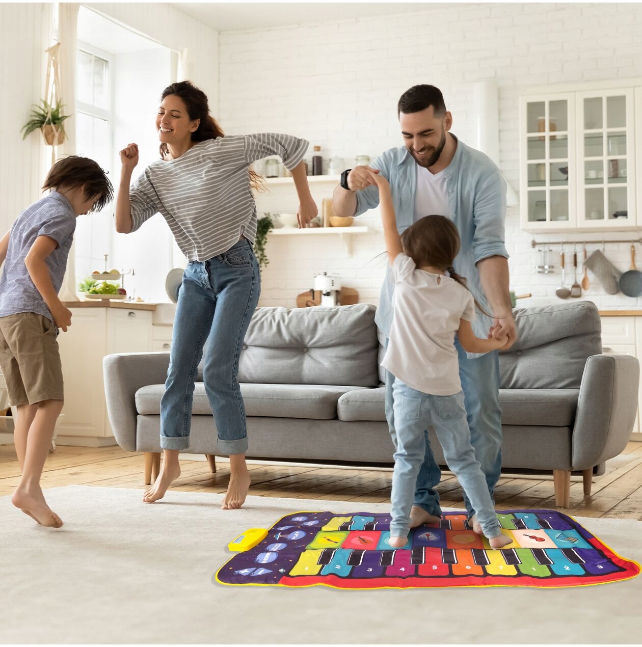 Edukacinis muzikinis kilimėlis Lean Toys