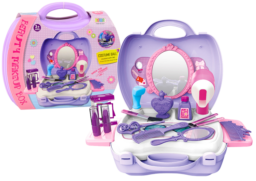 Žaislinis aksesuarų rinkinys mergaitėms lean toys , violetinis