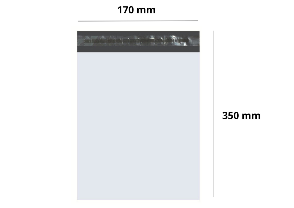 Kurjeriniai Vokai, 100 vnt., 170x350 mm