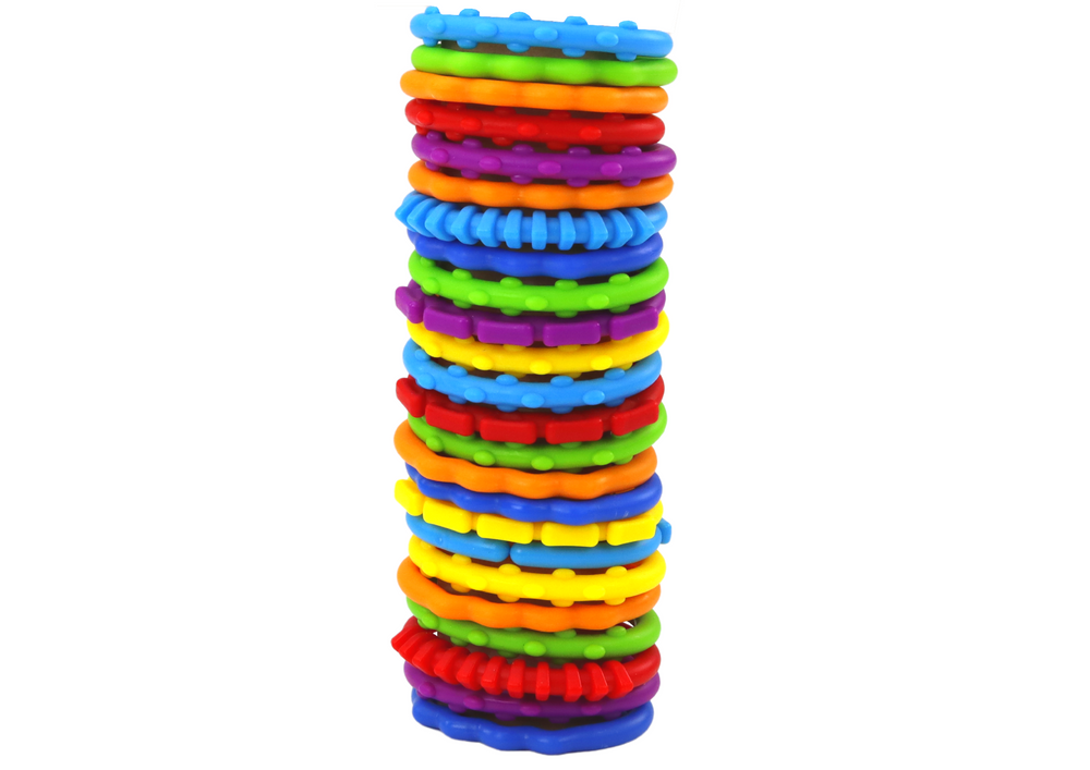 Sensorinių apyrankių rinkinys kūdikiams Lean Toys, 24 vnt.