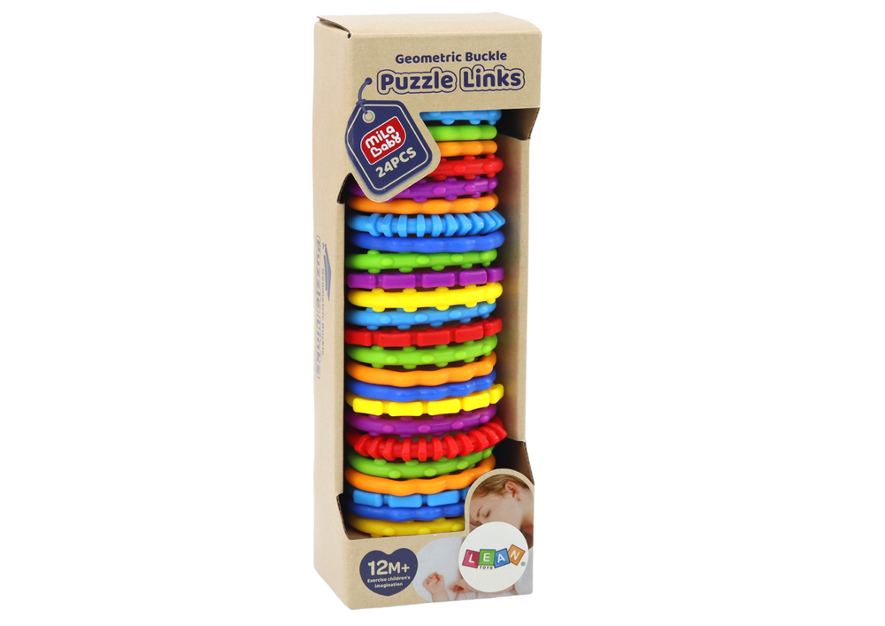 Sensorinių apyrankių rinkinys kūdikiams Lean Toys, 24 vnt. 3