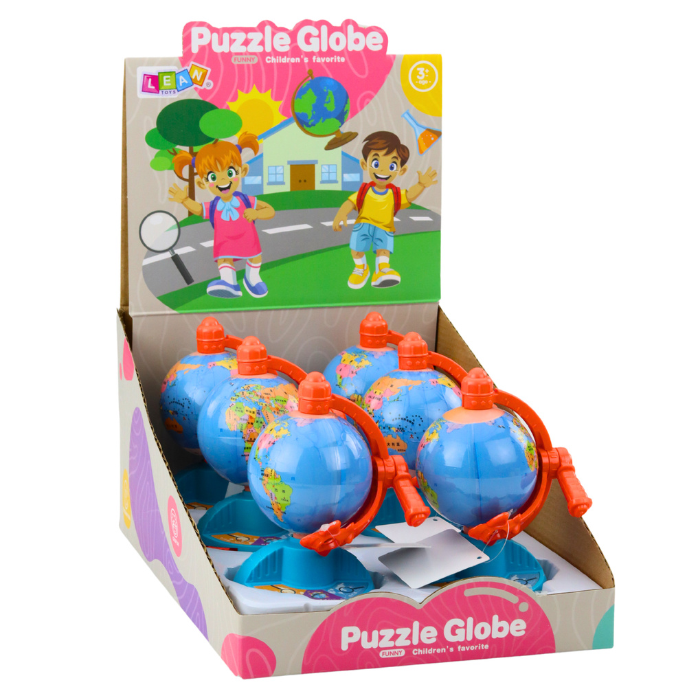 Plastikinis mini gaublys su sukama pavara ir judančiu lėktuvėliu 2