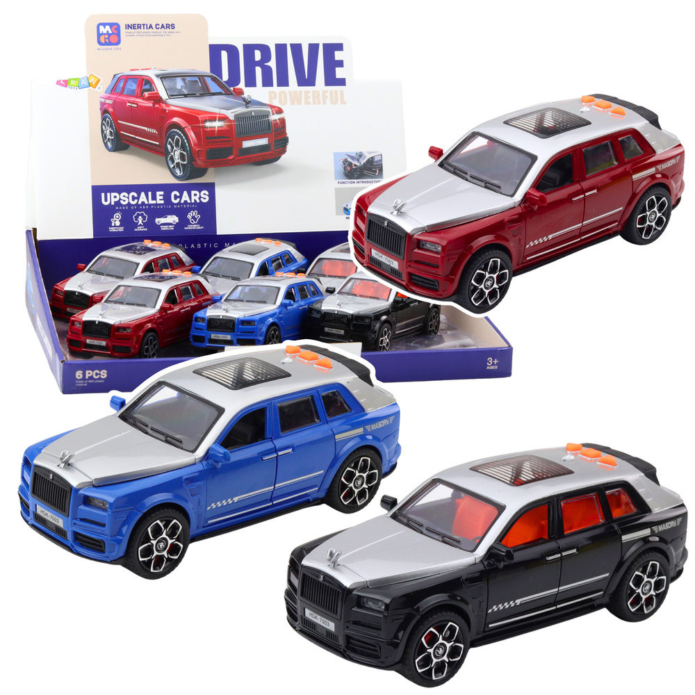 Žaislinis automobilis su šviesos ir garso efektais