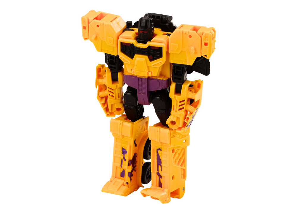 Konstruktorius robot tank with weapon 2in1 transformation x-warrior yellow