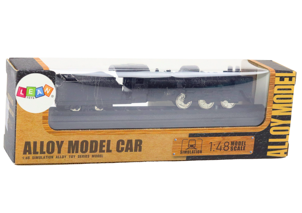 Kolekcinis traukinio modelis 1:48 metalinis juodas