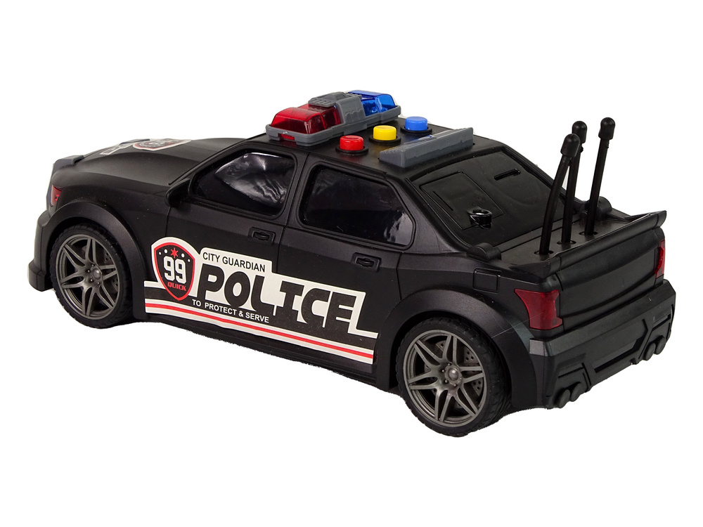 Policijos sportinis automobilis 1:16 su garsu