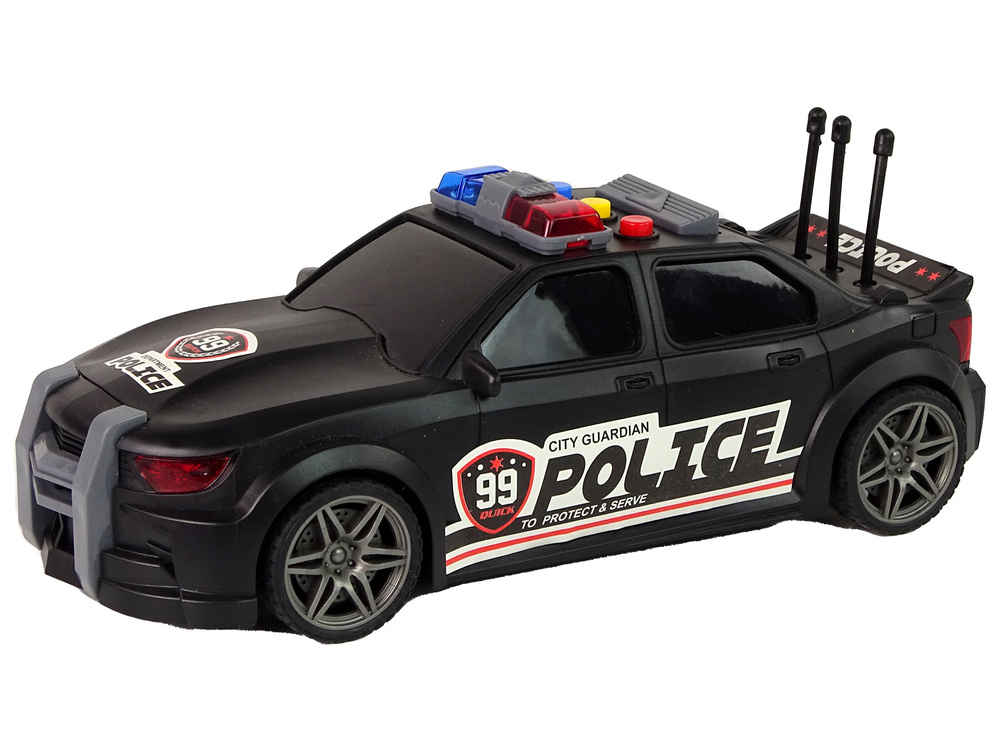 Policijos sportinis automobilis 1:16 su garsu