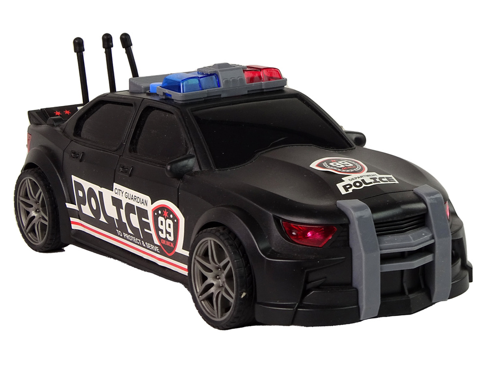Policijos sportinis automobilis 1:16 su garsu