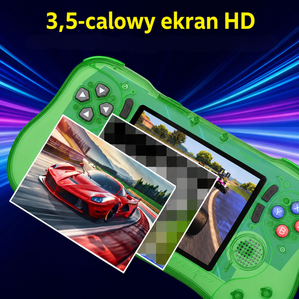 Nešiojamoji žaidimų konsolė žalia 3