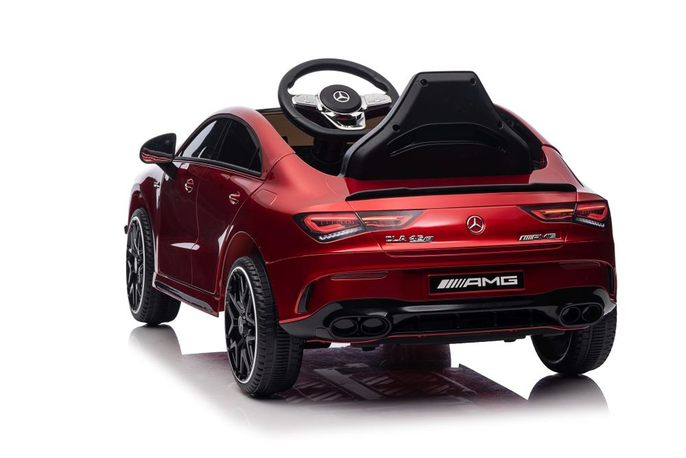 Vienvietis elektromobilis vaikams mercedes cla 45s amg, raudonas