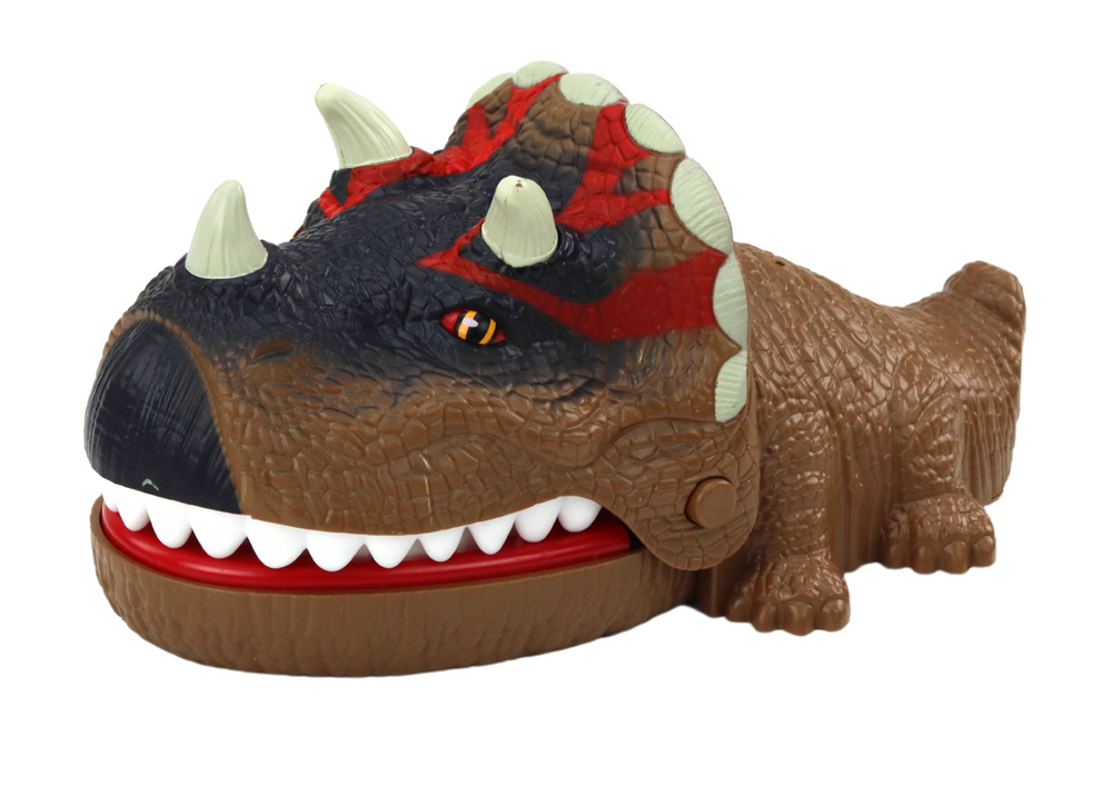 Triceratopo dinozauro žaidimas su įkandimu, šviesa ir garsais