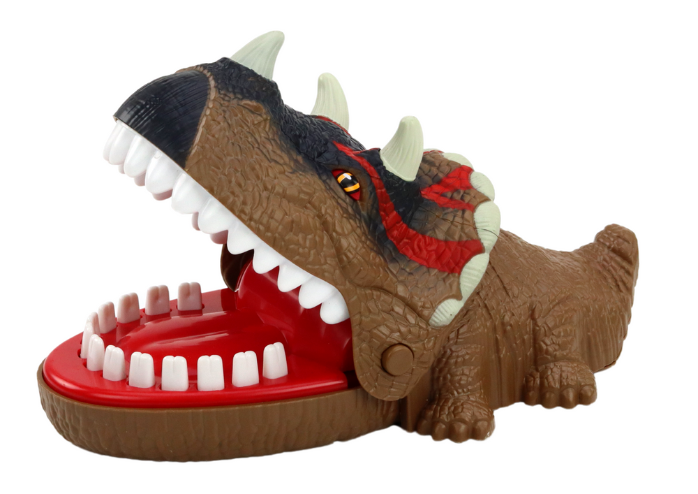 Triceratopo dinozauro žaidimas su įkandimu, šviesa ir garsais