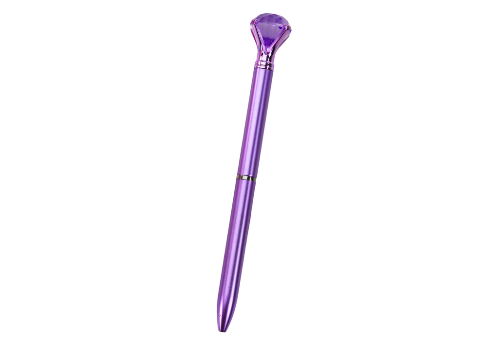 Matinis mėlynas tušinukas su deimantu, 0.7mm