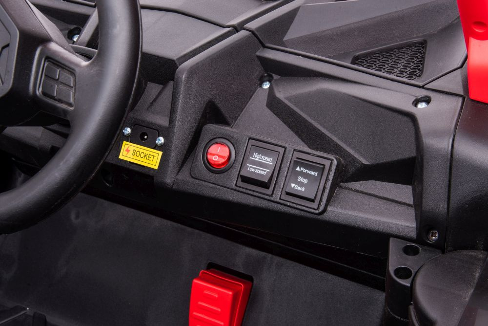 Elektrinis visureigis vaikams lean cars ysa036 4x4, raudonas