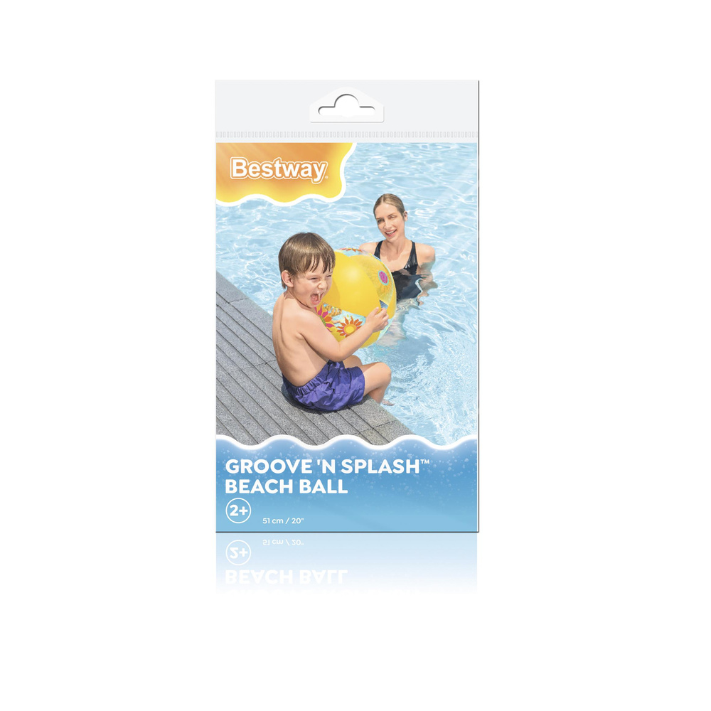 Geltonas pripučiamas kamuolys 51 cm bestway