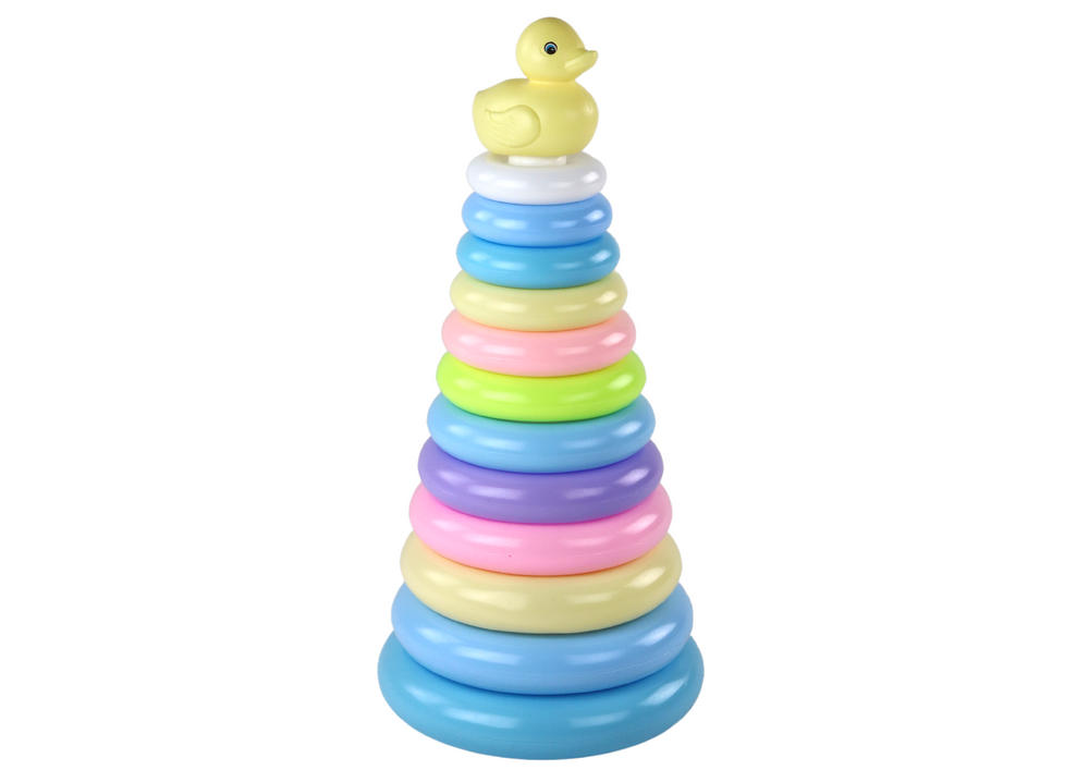 Žaislinė piramidė su žiedais lean toys antis