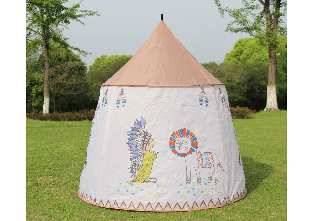Vaikiška Indiška Tipi Palapinė, Smėlio Spalvos