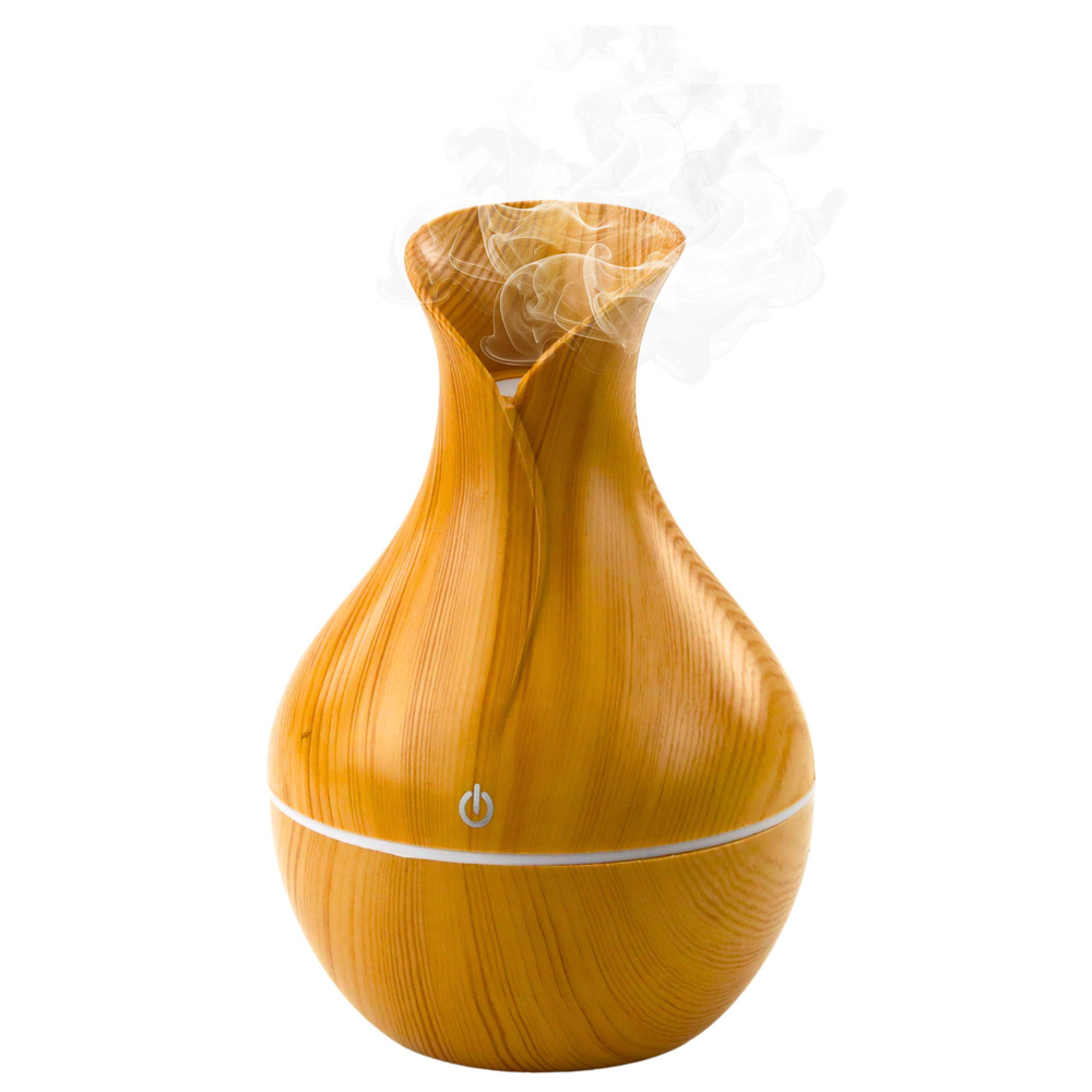 Oro drėkintuvas aromaterapijai, 130 ml, šviesaus medžio imitacija