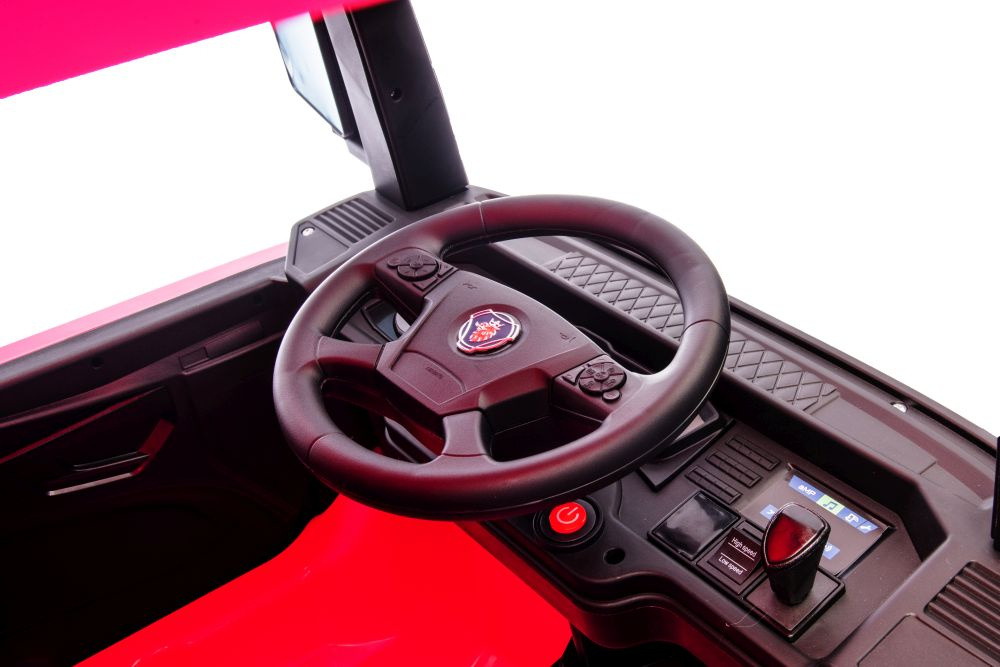Akumuliatorinis automobilis vaikams scania 500r hl698 rožinis 4x4