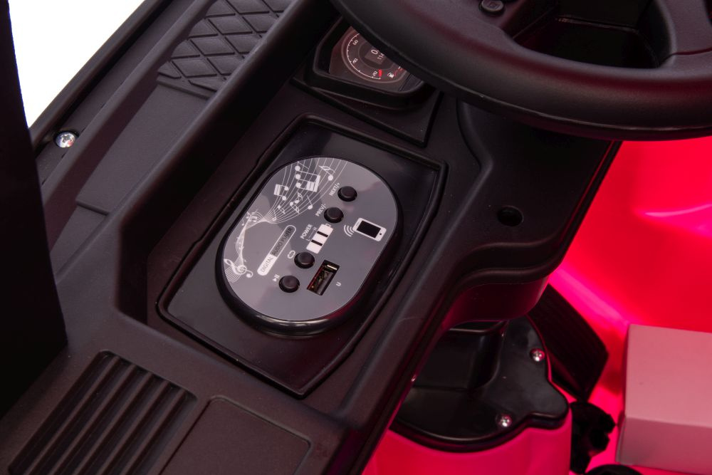 Akumuliatorinis automobilis vaikams scania 500r hl698 rožinis 4x4