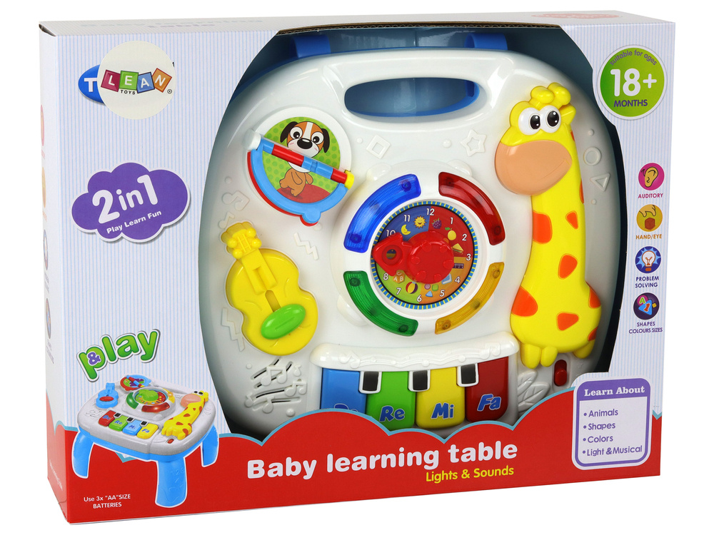Edukacinis interaktyvus stalas 2in1 lean toys