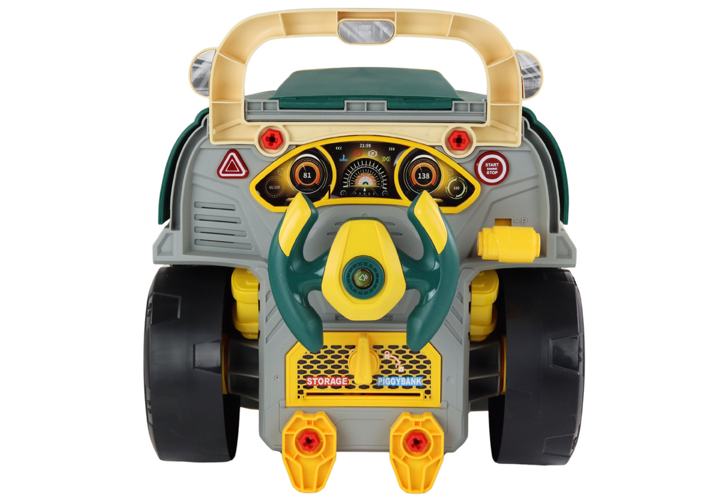 Žaislinio sunkvežimio variklio remonto dirbtuvės pasidaryk pats lean toys, žalias