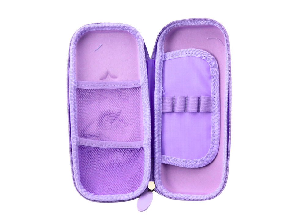 Vienaragio pieštukinė 3d, sulankstoma, violetinė, 23x10x5 cm 2