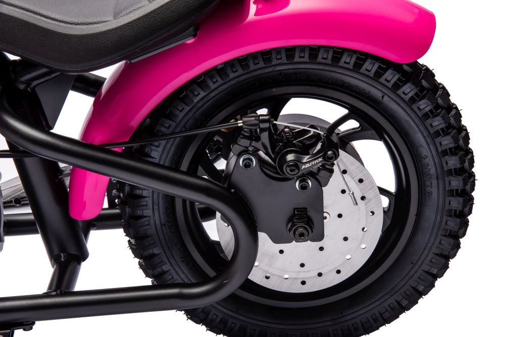 Akumuliatorinis motociklas a9902 36v rožinis