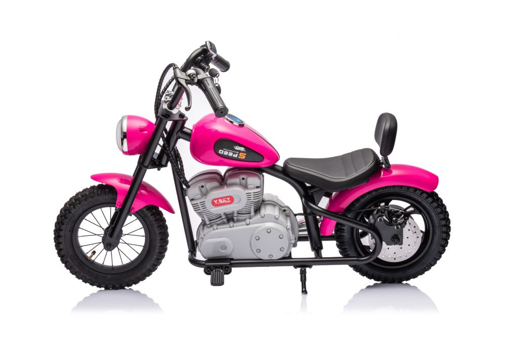 Akumuliatorinis motociklas a9902 36v rožinis