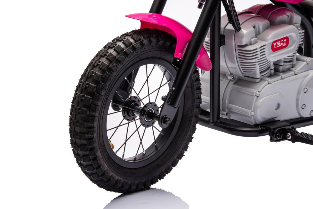 Akumuliatorinis motociklas a9902 36v rožinis